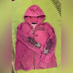VGUC Harley Davidson hoodie size L.